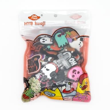 HYB KUAJI 50-pack Halloween Shoe Charms - Spooky DIY Decorations for Sandals - Image 2