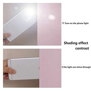 NICETOWN 100% Blackout Window Curtain Panels, Baby Pink, 2 Pieces, 42-inch Wide Per Panel, Full Light Blocking Drapes with Black Liner for Nursery, 72-inch Drop Thermal Insulated Draperies - Image 3