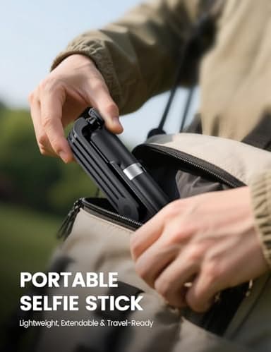 ANXRE Selfie Stick Tripod with Remote, Extendable 360° Rotatable Selfie Stick, 41.7" Phone Tripod Stand for Cell Phone Filming Compatible with iPhone Samsung Android Smartphone Gopro - Image 8