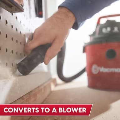 Vacmaster 2.5-Gallon* 2 Peak HP Wall Mountable Wet/Dry Vacuum – VOM205P 1101 - Image 5