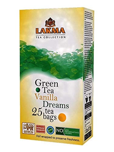 Lakma Green Tea with Vanilla & Cream - 25 Tea Bags (1 Pack) - Image 2