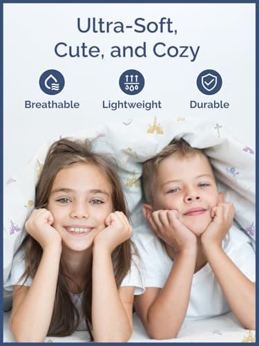 Kids Full Size Princess Bed Sheets - 4 Piece Kids Princess Sheet Set - Castle Themed Bedding - Ultra-Soft, Cute & Cozy - Breathable & Machine Washable - Rose Bed Set for Boys, Girls, Teens & Toddlers - Image 3