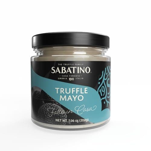 Sabatino Truffle Mayo – Gourmet Black Truffle Infused Mayonnaise | Rich & Creamy Spread for Sandwiches, Burgers, Dipping, & More | All-Natural Ingredients | 7.06oz Jar - Image 1
