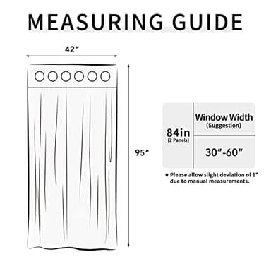 Easy-Going Blackout Curtains for Bedroom, Solid Thermal Insulated Grommet and Noise Reduction Window Drapes, Room Darkening Curtains for Living Room, 2 Panels (42x95 in, Light Gray) - Image 7