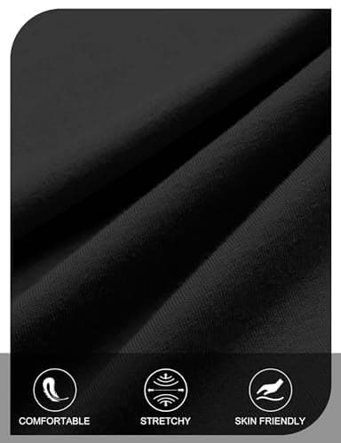 MEROKEETY Women's 2025 Summer Maxi Dress Casual Short Sleeve Beach Vacation Crewneck Basic Long T Shirt Dresses, Black, Small - Image 5