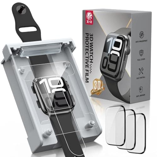 X-it for Apple Watch Series 11/10 42mm Screen Protector [Automatic Align Tech] Self-Healing,Flexible HD Transparent,Anti-Scratch,Bubble Free,Waterproof,Touch Sensitive [Non-Glass] 2 Packs - Image 1