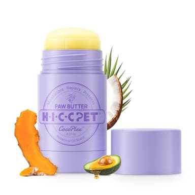 HICC PET Dog Paw Balm 0.21 oz for Dogs & Cats, Soothing Paw Balm Dogs Lick Safe, Moisturizing and Healing Dry Cracked Paws Cat Paw Balm, All-Natural Paw Wax for Dogs, Improves Rough Paws Relieves Odor - Image 1