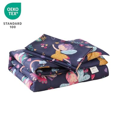 JSD Fairy Toddler Bedding Set, 4 Piece Bed-in-Bag Toddler Comforter and Sheet Set, Machine Washabale Comfortable - Image 6