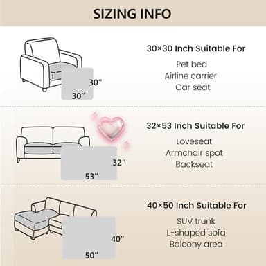 gogobunny 100% Double-Sided Waterproof Dog Bed Cover Pet Blanket Sofa Couch Furniture Protector for Puppy Large Dog Cat, Reversible (32x53 Inch (Pack of 1), Dark Green/Light Green) - Image 2