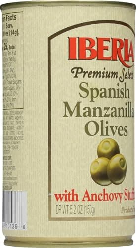 Iberia Spanish Manzanilla Olives Stuffed with Anchovies, 5.25 Oz (Pack of 12) - Image 5
