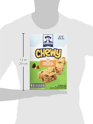 Quaker Chewy Granola Bars, Peanut Butter Chocolate Chip, 58 Count - Image 8