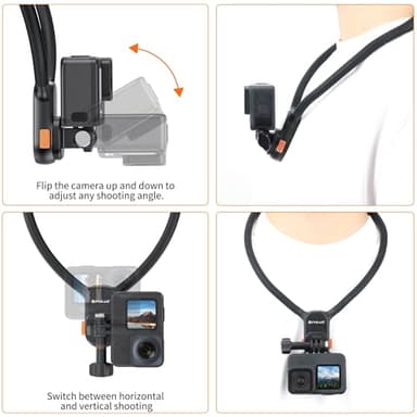 PULUZ Neck Mount for GoPro Action Cameras (Magnetic Quick Release) - Image 6