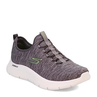 Skechers mens Gowalk Flex - Athletic Slip-on Casual Walking Shoes With Air Cooled Foam Sneaker, Grey/Lime 2, 9.5 US - Image 3
