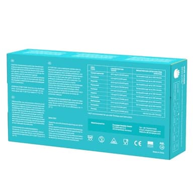 EUROPAPA Nitrile Examination Gloves, Ocean Blue, S, Pack of 100 - Image 2