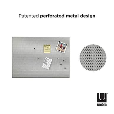 Umbra Bulletboard – Cork Board, Bulletin Board and Magnetic Board for walls – Modern Look with Dual Surface Design – Includes 12 Pushpins and 12 Magnets, 21x15 Inches - Image 7