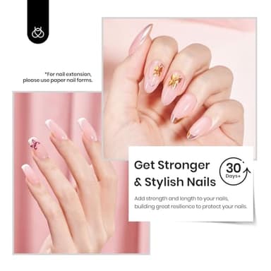 Beetles Builder Gel HEMA-Free, 7 in 1 Jelly Pink Builder Nail Gel for Nail Strengthener Building Extension in A Bottle Thickening & Repair Friendly for Beginner Women - Image 6