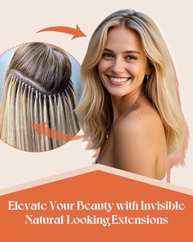 Sunny Hair 22inch I Tip Hair Extensions Human Hair Black Itip Extensions Human Hair Long Straight Hair I Tip Hair Extensions Easy to Install for Women 50g - Image 7