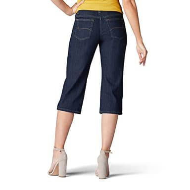 Lee Women's Relaxed Fit Capri Jean, Lagoon, 18 - Image 3