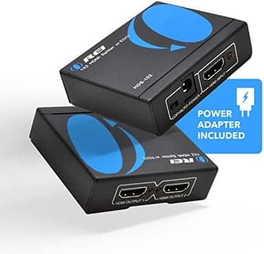 OREI HDMI Splitter 1 in 2 out - Ultra HD 4K @ 30Hz, HDCP, 3D & Full HD 1080P Support for Xbox, PS4, Blu-ray, HDTV - Adapter Included - Image 3
