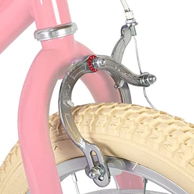 JOYSTAR 12 inch Kids Bike for Toddlers 3-4 Years(33"-41") Girls, Girls Bike with Training Wheels & Basket, Kids' Bicycle Pink - Image 7