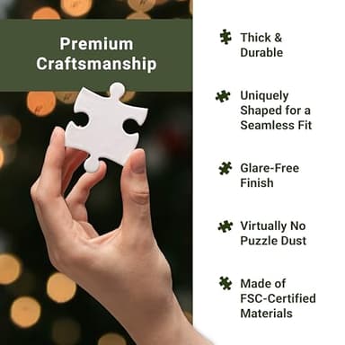 Ravensburger - Christmas Songbirds - 500 Piece Large Format Jigsaw Puzzle - Quaint & Musical Winter Birds and Birdhouses Decorated for The Holidays - Premium Quality - Ages 12+ - Image 4