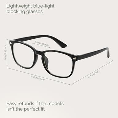 MIGSIR Blue Light Blocking Glasses for Computer Gaming, Fashion Fake Helps Reduce Screen Fatigue Eyeglasses for Women Men - Image 6