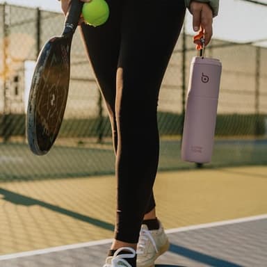 BOTTLE BOTTLE Insulated Water Bottle 24oz with Straw Lid and Handle for Sports Travel Gym Stainless Steel Water Bottles Double-Wall Vacuum Metal Leak Proof BPA-Free (Light Pink) - Image 2