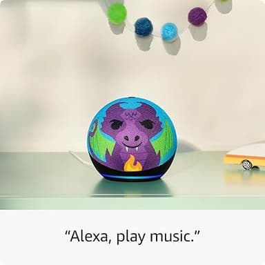 Amazon Echo Dot Kids with Alexa, Designed for kids, with parental controls, Includes 1 Year of Amazon Kids+, Dragon - Image 3