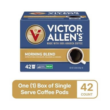 Victor Allen's Coffee Decaf Morning Blend, Light Roast, 42 Count, Single Serve Coffee Pods for Keurig K-Cup Brewers - Image 3