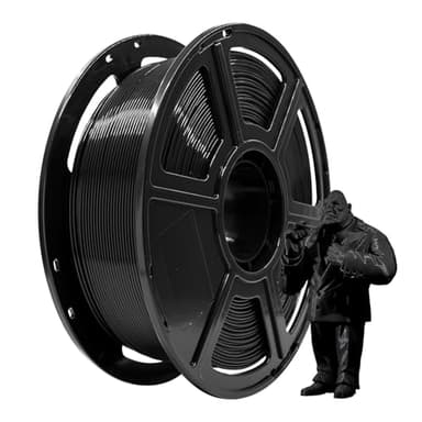 FLASHFORGE PLA Filament 1.75mm, 3D Printer Filament 1kg (2.2lbs) Spool, Dimensional Accuracy +/- 0.02mm, 3D Printing Filament Easy to Use and Fits for Most FDM 3D Printers (Black) - Image 1
