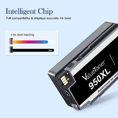 Valuetoner 950XL and 951XL Ink Cartridges 8-Pack Replacement for HP 950 951 Ink Cartridges Combo Pack Use for Officejet Pro 8600 8610 8620 8100 8615 8625 8630 8660 (2 Black 2 Cyan 2 Magenta 2 Yellow) - Image 3