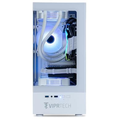 ViprTech Reaper 2.0 Liquid-Cooled PC - AMD Ryzen 7 8700F (5.0Ghz Turbo), RTX 5060 Ti 16GB, 32GB DDR5 6400, 1TB NVMe SSD, Gold PSU, VR-Ready, WiFi, BT, Win 11, Gaming Desktop Computer White - Image 3