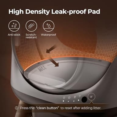 Self Cleaning Litter Box, ZHMZ G1 Automatic Cat Litter Box for Cats, Robot with Large Openning/Odor-Control/Dual Safety Protection - Image 4