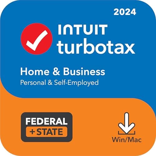 TurboTax Home & Business 2024 Tax Software, Federal & State Tax Return [PC/MAC (MacOS Ventura 13 or Sonoma 14 is required for TurboTax Desktop 2024) Download - Image 1