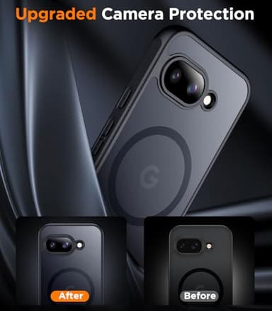 SPIDERCASE Magnetic for Google Pixel 9A Case, Military Grade Drop Protection Slim Translucent Matte Shockproof Anti-Fingerprint Phone Case for Pixel 9A, Black - Image 5