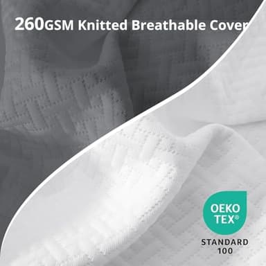 Sasttie Wedge Pillow for After Surgery, Adjustable Memory Foam Bed Wedge Pillow Headboard for Sleeping, Acid Reflux, Surgery Recovery, Neck & Back Support, White and Dark Grey - Image 6