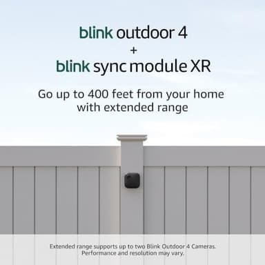 Blink Outdoor 4 + Sync Module XR — Wire-free smart security camera, two-year battery, go up to 400 feet from your home with extended range — 2 camera system - Image 3