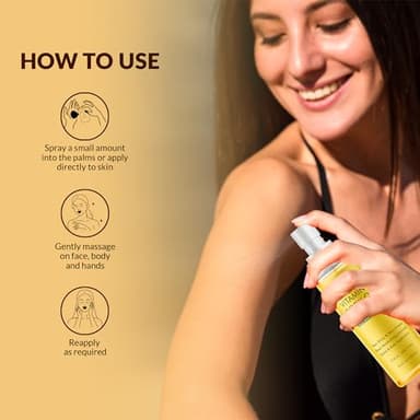 Majestic Pure Vitamin E Oil Body Mist- 100% Pure & Natural - After Shower Body Oils for Women and Men - Scented, Radiant, Skin Therapy Firming Massage Oil - 6.8 Fl Oz - Image 5