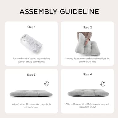 Bedsure Washable XL Dog Bed for Crate for Extra Large Dogs, Comfort Fluffy Plush Pet Pillow Bed Kennel Pad with Non-Slip Bottom, Machine Washable Pet Sleeping Mat, 41"x27", Brown - Image 2