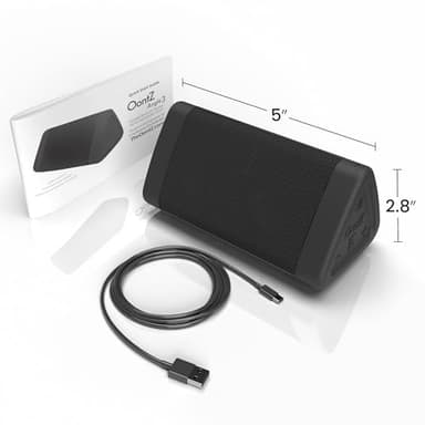 OontZ Angle 3 Portable Bluetooth Speaker 5.4, 2 Pack - 12W Sound, 24-Hr Battery, 100ft Wireless Range, IPX5 Water-Resistant, Budget-Friendly Small Speaker for Travel, Outdoor & Home (Black) - Image 9