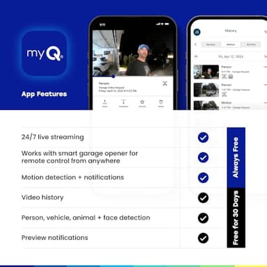 CHAMBERLAIN myQ Smart Indoor Security Camera – 1080p HD Video, Night Vision, Motion Detection, Wi-Fi, Two-Way Audio, Smartphone Control - Image 8