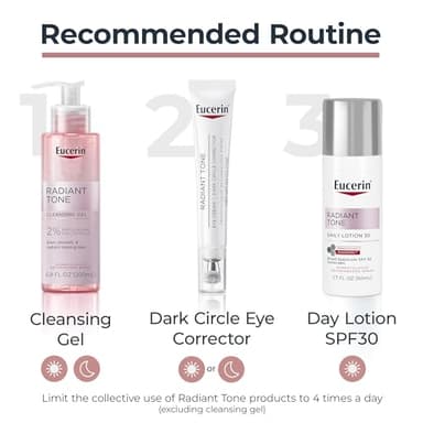 Eucerin Radiant Tone Eye Cream Dark Circle Corrector, Eye Brightening Cream with Thiamidol and Hyaluronic Acid, Helps Reduce the Look of Eye Puffiness, 0.5 Oz Tube - Image 8