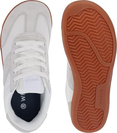 WHITIN Women's Barefoot Sneakers Casual Minimalist Minimus Zero Drop Sole Wide Toe Box Shoes Size 9 Width 9W Athletic Sports Indoor Grey Gum 40 - Image 5