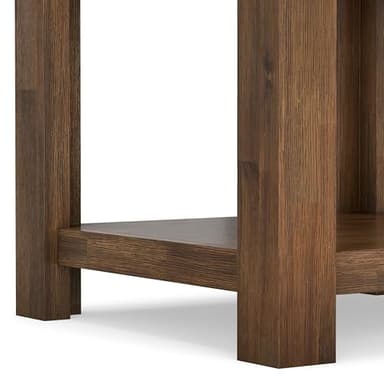 SIMPLIHOME Monroe SOLID ACACIA WOOD 22 inch Wide Square Rustic End Table in Rustic Natural Aged Brown for the Living Room and Bedroom - Image 9