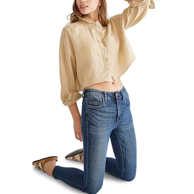 AEROPOSTALE Women's Aero HW Jegging, Dark Wash, 0 Short - Image 4