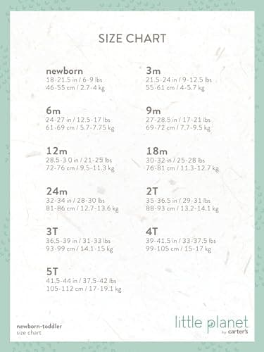 little planet by carter's unisex-baby Organic Cotton Overall Jumpsuit, Deep Teal, 9M - Image 5