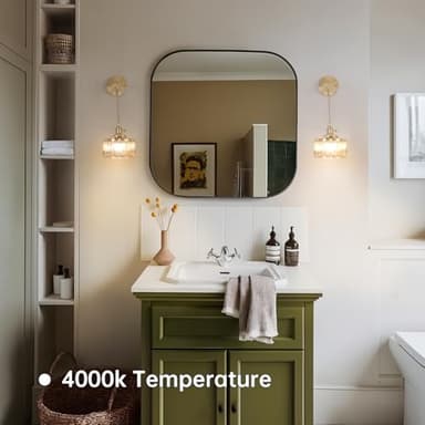 Shenmoyl Battery Operated Wall Sconce with Amber Striped Shade Pattern Glass Adjustable Chain Retro Gold Wall Mounted Light, Modern Wall Lamp Fixtures Decor for Bedside Bedroom Indoor Doorway - Image 6