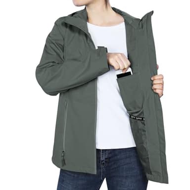 33,000ft Packable Rain Jacket Women Lightweight Waterproof Raincoat with Hood Cycling Bike Jacket Windbreaker - Image 6