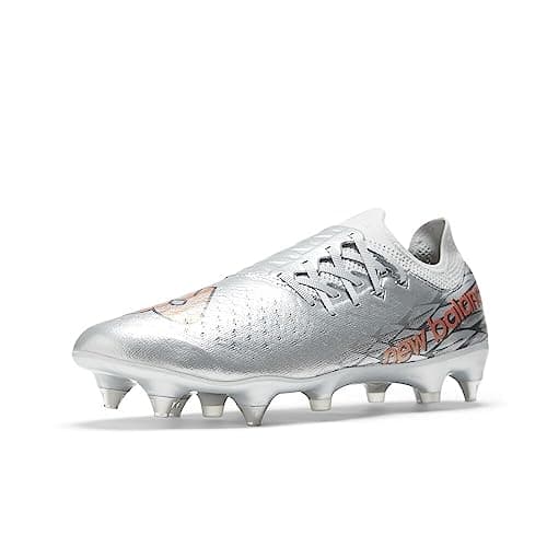 New Balance Men's Furon V7 Pro SG Soccer Shoe, Silver/Brighton Grey/Copper, 5.5 Wide - Image 1