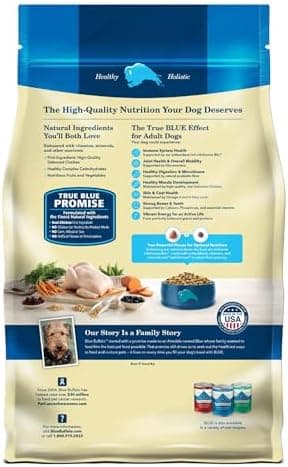 Blue Buffalo Life Protection Formula Adult Dry Dog Food, Helps Build and Maintain Strong Muscles, Made with Natural Ingredients, Chicken & Brown Rice Recipe, 5-lb. Bag - Image 4